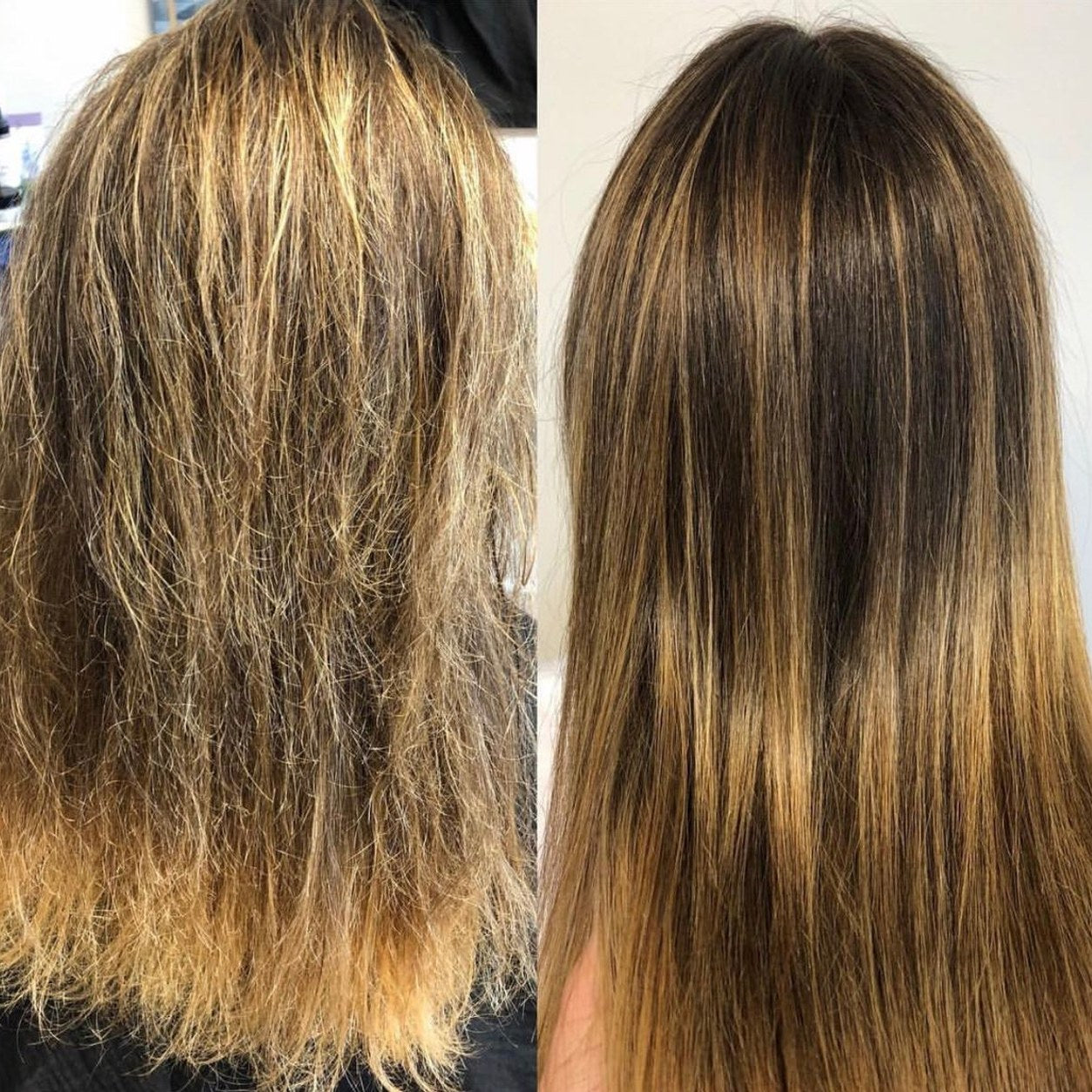 Frizzy hair results